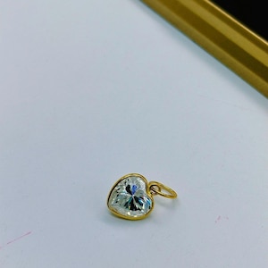 1.35 ct Heart Cut Diamond Pendent Necklace Heart Cut Solitaire Moissanite Necklace for women Gold Bezel setting Necklace Gift for her