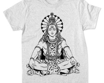 Lord Shiva T-shirt, Rudra, Maha Dev, Rudraksha Organic cotton shirt, Free shipping!