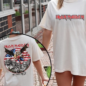 Iron Maiden Aces High T-shirt: Double-sided Spitfire Pilot Tee - Etsy