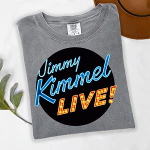 Jimmy Kimmel Live! T-Shirt: Official Show Logo, Comfort Colors Tee