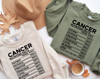Cancer Zodiac T-Shirt: Funny Astrology Gift, Comfort Colors Ivory Tee