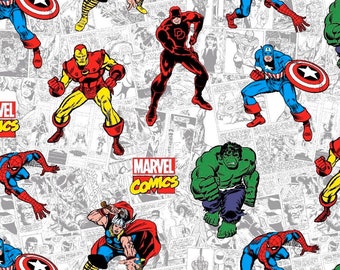 Marvel Heroes fabric, Boys fabric, Children's cartoons Super Heroes fabric 100% cotton for all sewing projects.