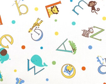 2774-99 Letters /& Numbers on Black sold by the 1//2 yard Studio E Fabrics