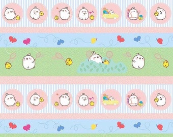 Molang Butterflies White Riley Blake Cotton Fabric