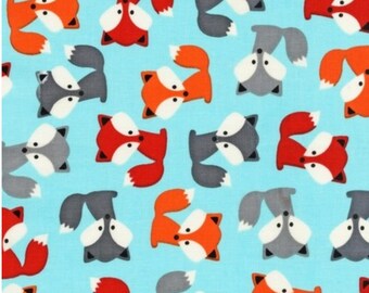Quilting Fabric By the Yard 1 Yard Premium Quilt Quality 100/% Cotton FOXY FABRIC Woodland Fabric Woodland Baby Quilt Fox Fabric