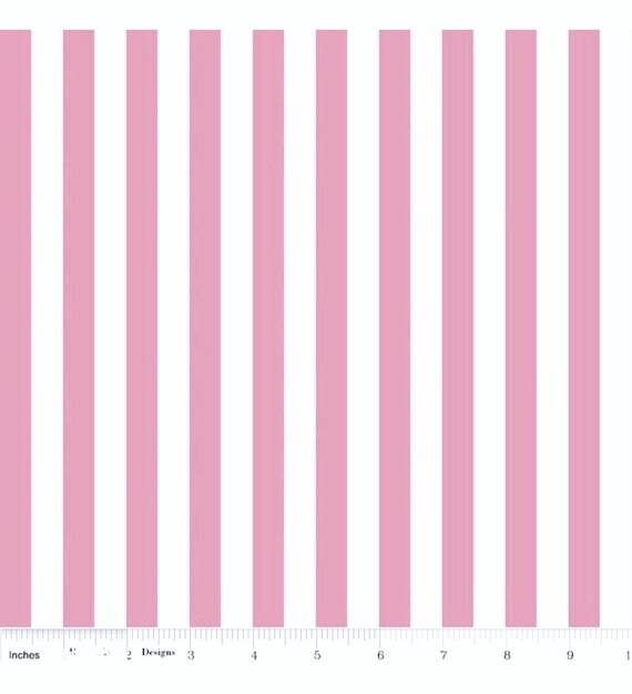 Baby Pink and White stripes fabric 100 cotton for Quilting Etsy