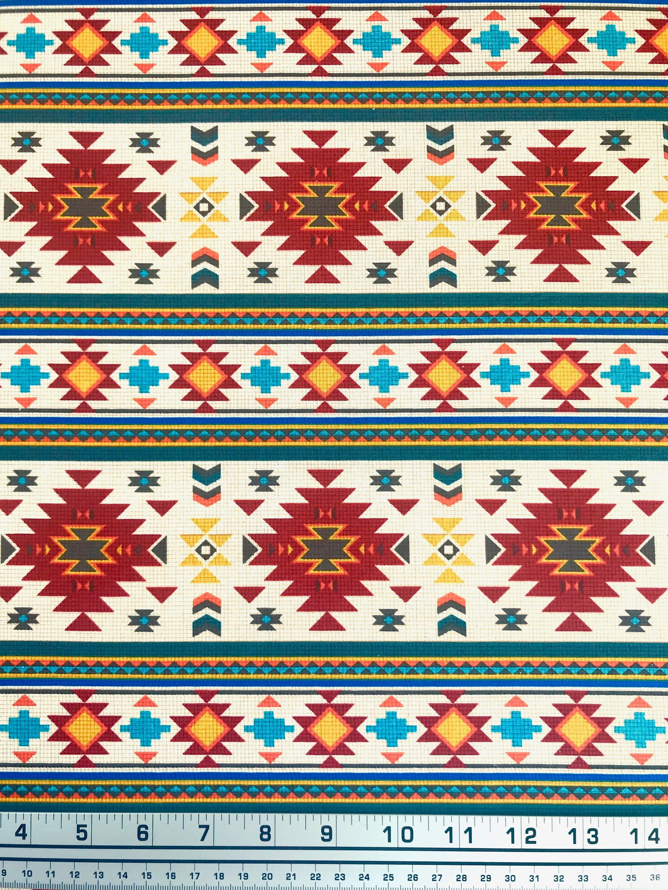 Aztec fabric Tribal southwest fabric Native American Navajo Etsy