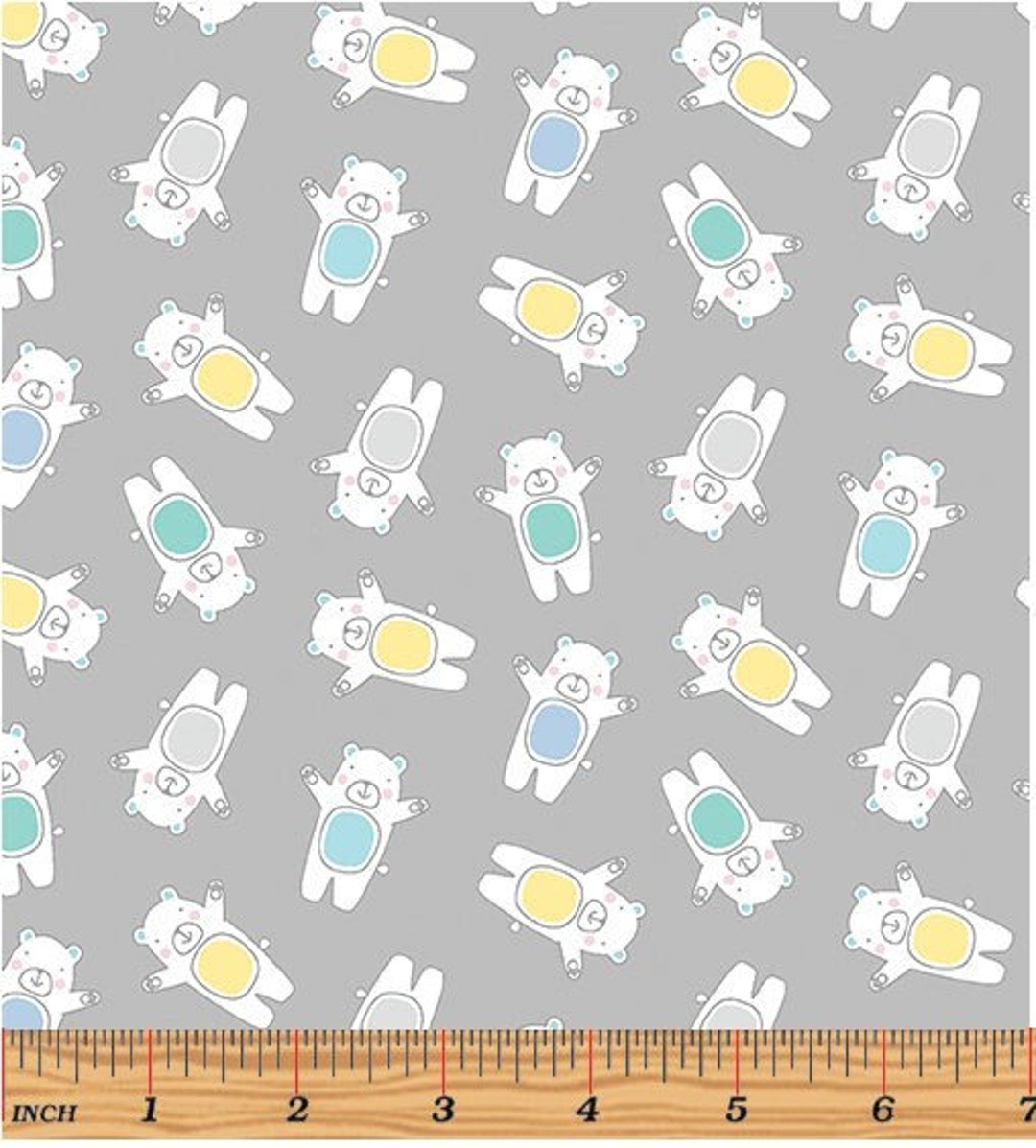 Baby Boy Fabric, Soft Colors Baby Fabric, Boy Nursery Fabric, Little