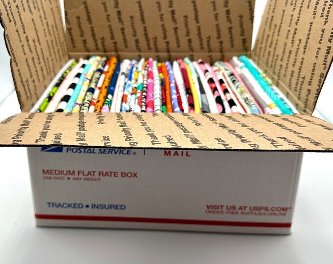 Medium Flat Rate Box With End of Bolts, Remnants and Various Sizes of