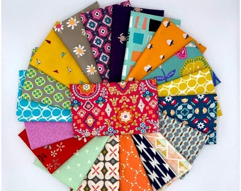 Art Gallery bundle of FAT QUARTERS assorted & colorful, all different prints 100% OEKO-tex cotton, Ready to ship :)