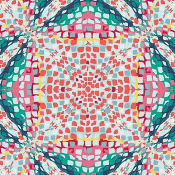 Kaleidoscope poolside fabric, from the Sun kissed collection, Art gallery "feel the difference" oeko tex fabric 100% cotton