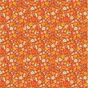 Flowery meadows fabric from the Grow & harvest collection, Art gallery &quot;feel the difference&quot; oeko tex fabric 100% cotton.