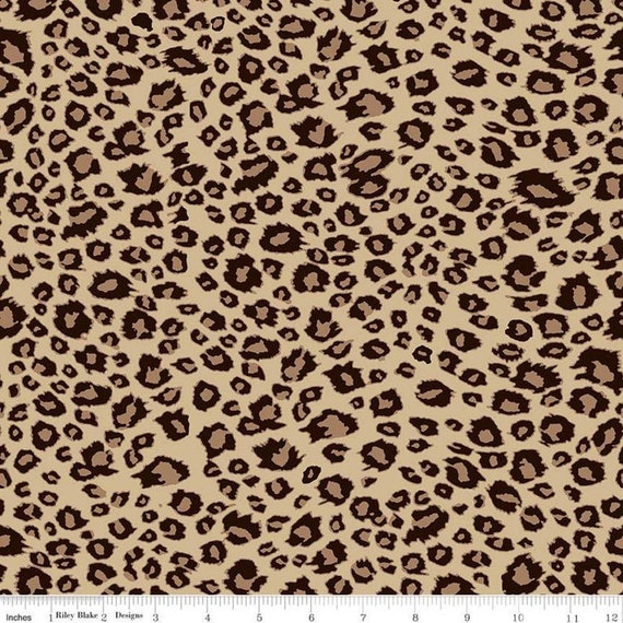 Leopard Print Fabric Leopard Print Fabric Safari Print | Etsy