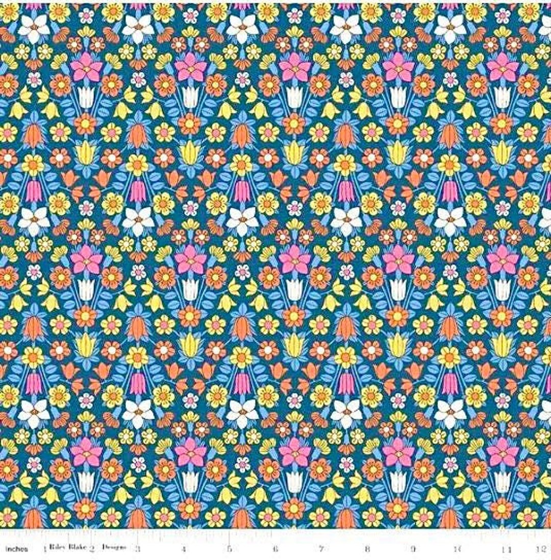 Liberty Fabric, Floral Liberty Fabric, Flower Show Midsummer Hampstead ...