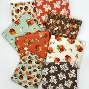 Autumn Bundle of 8 Fabrics, Thanksgiving Fabric, Fall Fabrics, CHOOSE ...