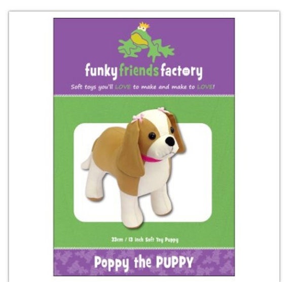Dog Soft Toy Pattern DIY Dog Softie PAPER Pattern. Ready to Etsy