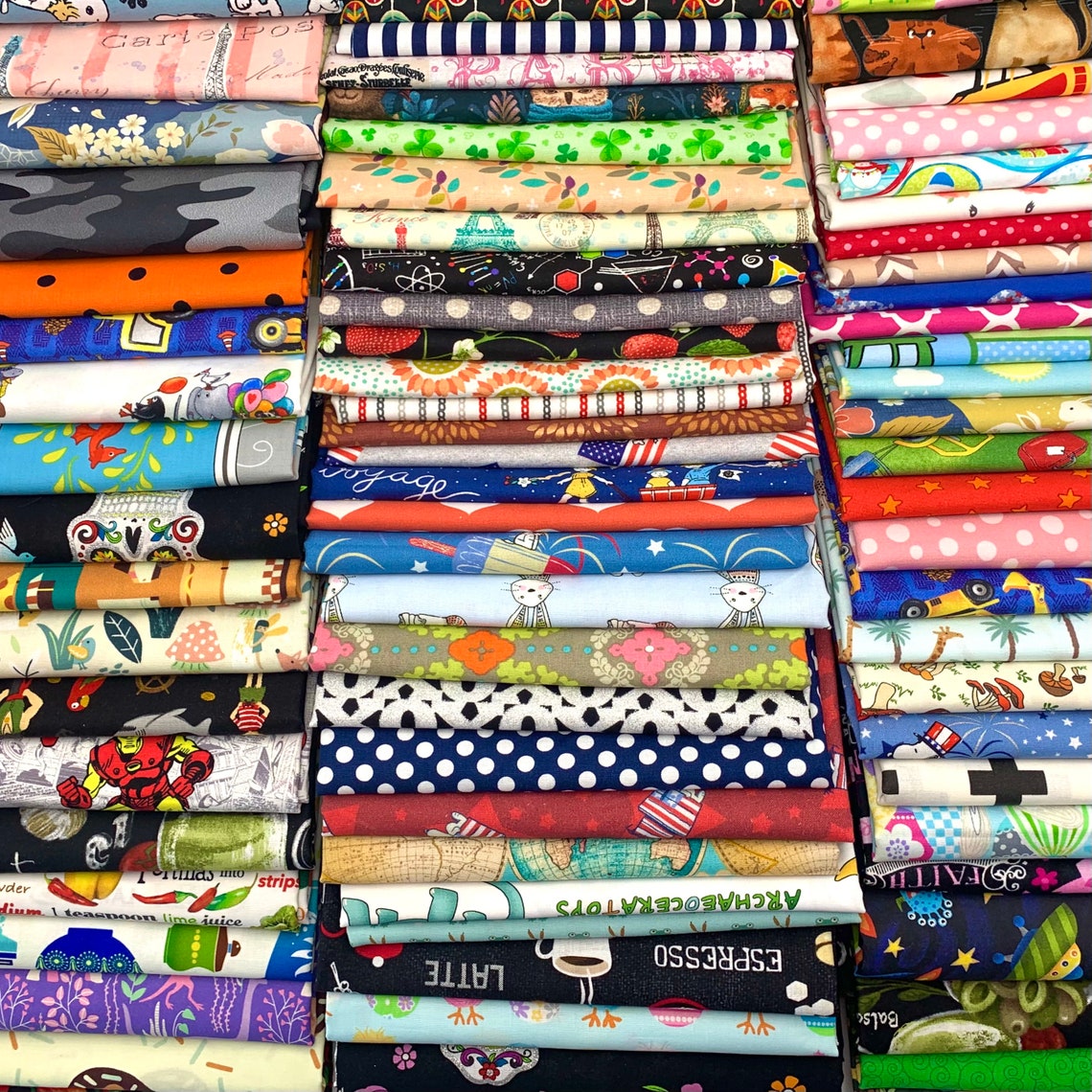 Cotton Fabrics by the Pound 1 Lb of Premium Quality 100 Etsy