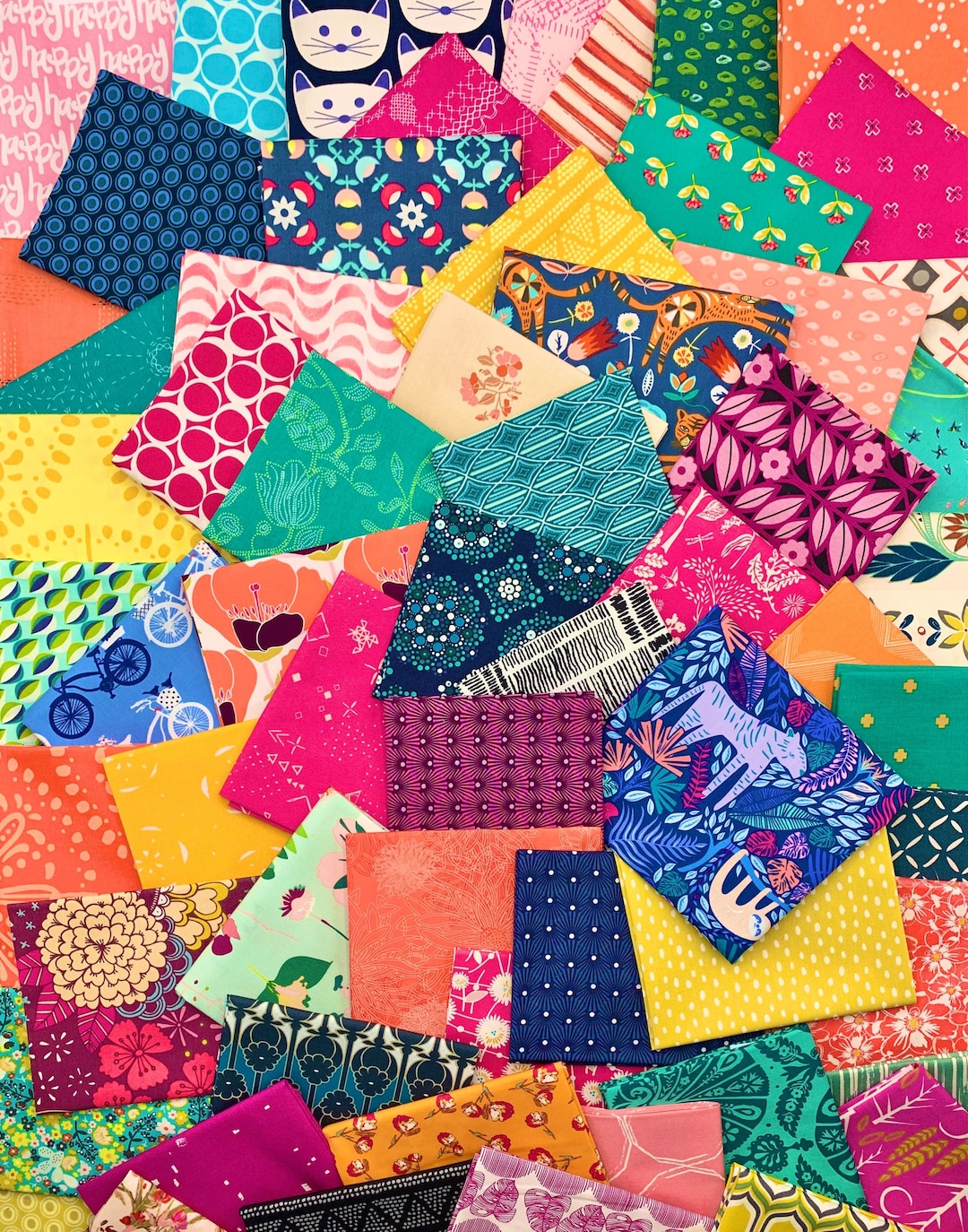 Art Gallery Cotton Fabrics by the Pound 100 Cotton Fabric, Assorted