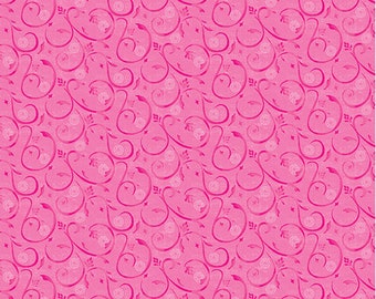 Pink Blender fabric, Pink swirls tone on tone fabric, Bi tonal pink fabric 100% cotton for all Quilting and sewing projects.