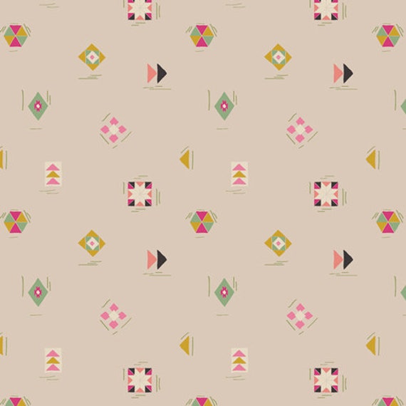 Quilters fabric, Let's sew something, Printed Patchwork blocks by Pat Bravo, Art gallery "feel the difference" oeko tex fabric 100% cotton
