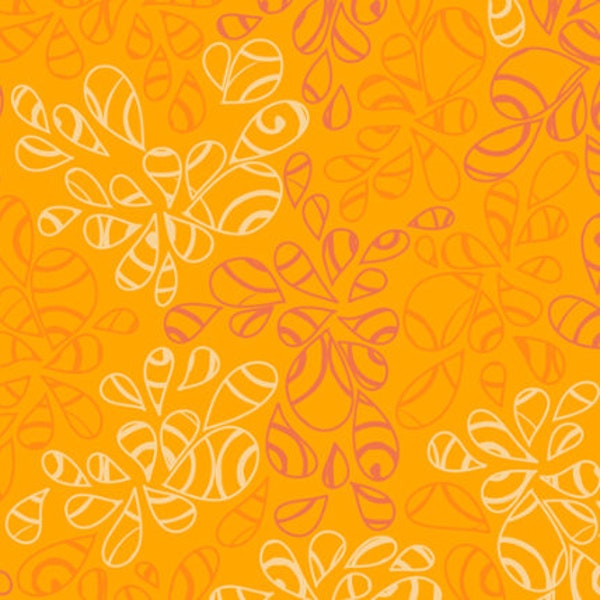 Yellow blender fabric, Orange, mango and papaya fabric from Nature Elements, Art gallery "feel the difference" oeko tex fabric 100% cotton