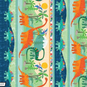 Dinosaur Panel from Dinosaur Kingdom by Henry Glass Prehistoric Animal –  Angels Neverland