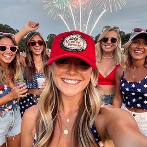 Baby I Am The Fireworks Patch Trucker Hat FIREWORKS