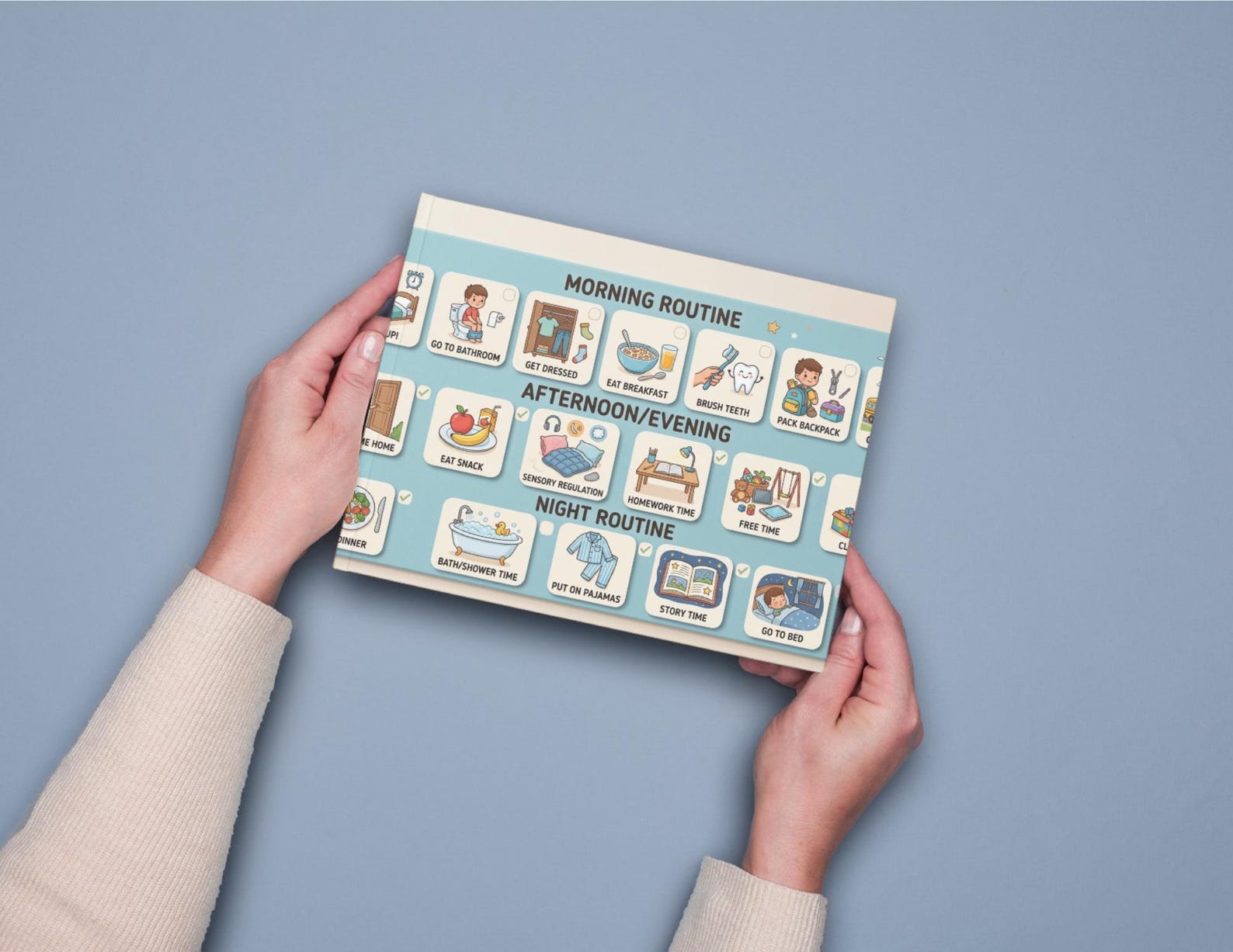 Ot Support Visual Routine Visual Routine Chart for Kids – Daily Schedule Printable – Autism ...