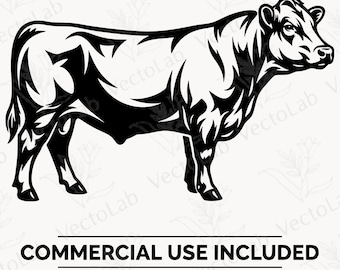 Arquivo vetorial PNG para Cricut com imagens de gado para exposição, incluindo novilhos, novilhas e outros animais.