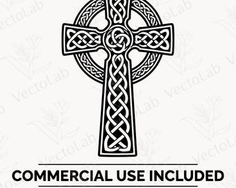Cruz Celta SVG PNG Nó Irlandês Vetor Clipart Símbolo Cristão