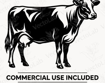 Vaca de exposição SVG Gado leiteiro Novilha Feira Animal Fazenda PNG Clipart Cricut