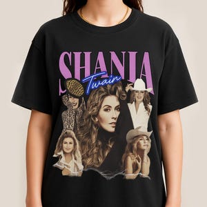 Vintage Shania Twain T-Shirt: Retro Country Music Graphic Tee