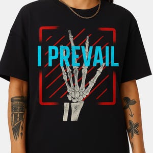 I Prevail Skeleton Hand T-Shirt: Metalcore Band Graphic Tee