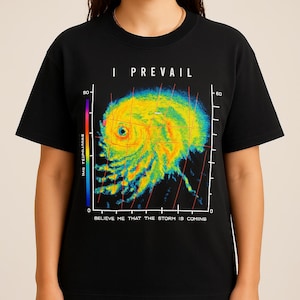 I Prevail Storm Radar Graphic Tee - Rock Metalcore Band Concert Shirt