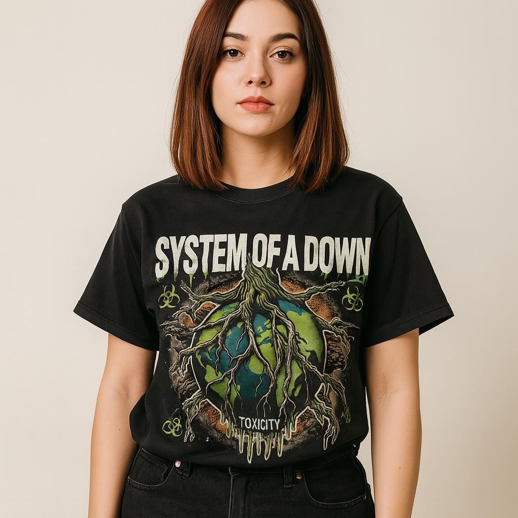 2011 \" SYSTEM OF ADOWN \" ツアー バンドTシャツ システムオブアダウン SYSTEM OF A DOWN 黒 バンド ロック