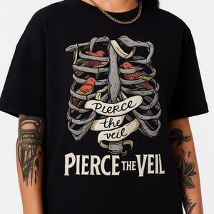 Pierce The Veil T Shirt Band Merch Emo Rock Post Hardcore Graphic Tee