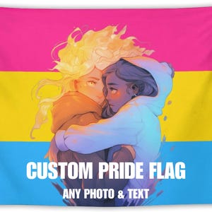 Custom Pansexuality Pride Flag Tapestry: Personalized LGBTQ+ Celebration Banner