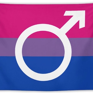 Custom Bisexual Pride Flag Tapestry: LGBTQ+ Home Decor
