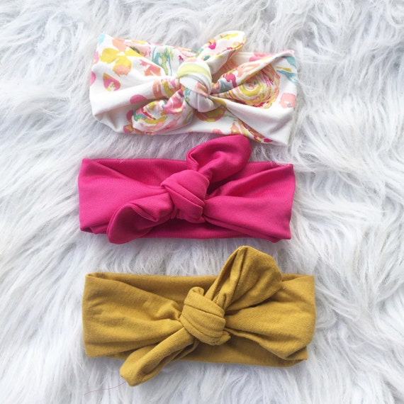 Items similar to Head wrap set mustard headwrap, floral headwrap , baby ...