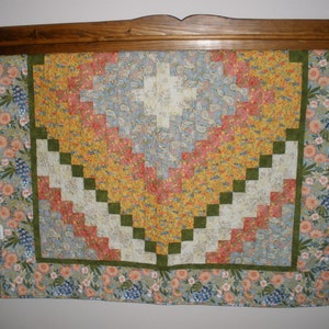 Multicolor Lap Size Quilt - Trip Around the World
