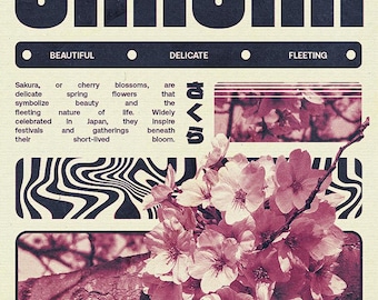 Sakura poster - A3 size
