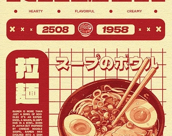 Ramen poster - A3 size