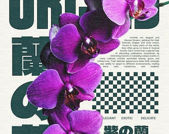 Orchid poster - original size 1350 x 1080