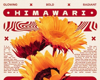 Sunflower poster - A3 size