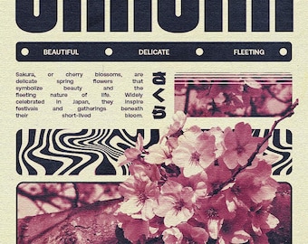 Sakura poster - original size 1350 x 1080