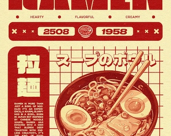 Ramen poster - original size 1350 x 1080