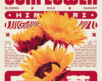 Sunflower poster - original size 1350 x 1080