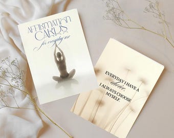 Mindfulness Affirmation Cards | Printable Daily Inspiration (Digital Download)