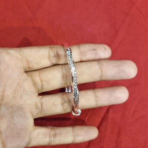 Sterling Silver Twisted Silver Bangle, Two Strand Silver Bracelet Bangle, Hammered Mobius Bangle, 925 Sterling Silver, Adjustable Bangle