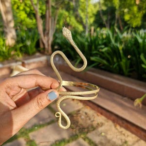 Snake Arm Cuff, Upper Arm Cuff, Snake Arm Bracelet, Golden Snake For Arm, Kundalini Bracelet, Serpent Arm Bracelet, Gifts For Her